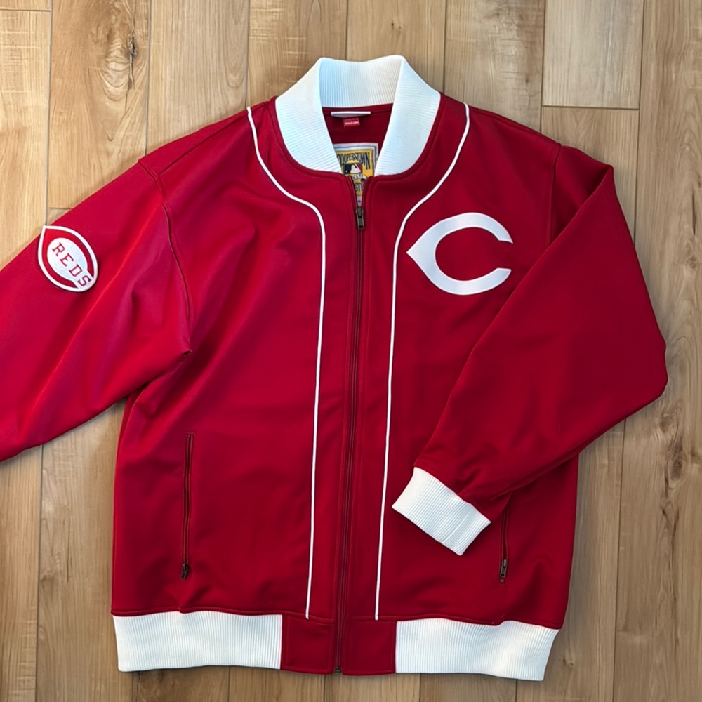 Cincinnati Reds Mitchell & Ness Baseball Jacket size L